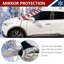 Housse pare-neige avant avec protection de fenêtre latérale pour voiture et VUS, pare-glace Winter Frost, drapeau américain