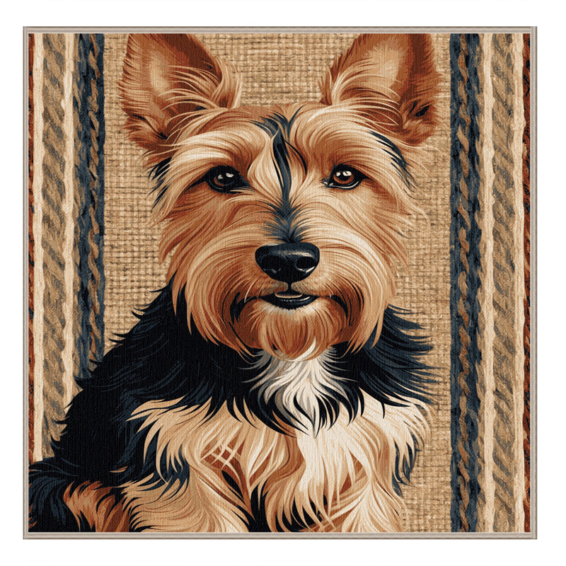  Tapis lavable Norwich Terrier, Carré 7 pi