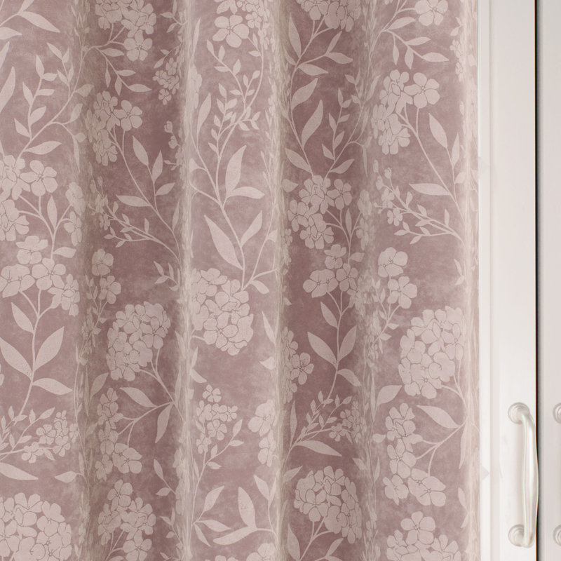  Cuba Blackout Thermal Eyelet Curtains (PAIR), 117cm Width x 183cm Drop, Pink
