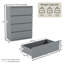 Tanino 4 Piece Bedroom Set (2 Drawer Large Bedside Chest X2, 4 Drawer Chest, 2 Door 2 Drawer Wardrobe)-1276029934