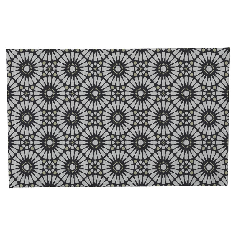Sylvia Non-Skid Bath Mat, Charcoal, Single - 24" L x 17" W