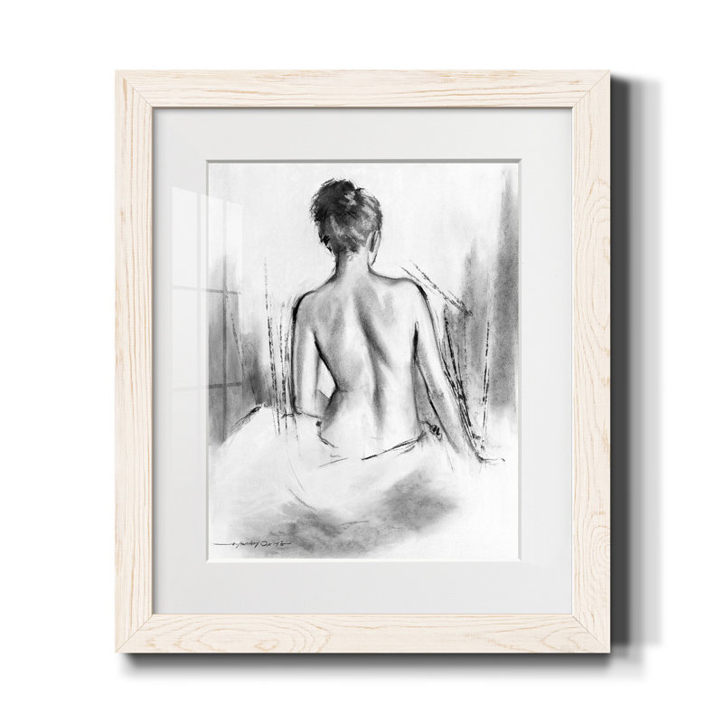 Soft Silhouette VI - Cadre photo, reproduction d'art sur papier, H 20 po x l 17 po x P 1,5 po, Blanc