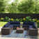 Lazaro Rattan Wicker Fully Assembled 12 Piece Seating Group with Cushions