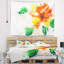 Tapisserie peinte de fleur abstraite Floral-28482655