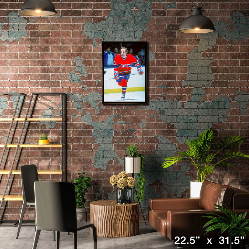 «Guy Lafleur», Canadiens de Montréal, toile encadrée 20 x 29