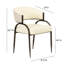 Tatum Cream Vegan Leather 2-Tone Dining Chair-310808902