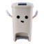 8L Foot Pedal & Press-to-Open Cream White Trash Bin-234158191