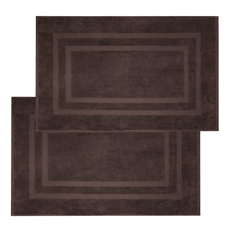 Joktan Terrycloth Bath Mat, Chocolate