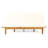 Slat Paneled Daybed In Wood With Water- Cushions, Convertible Model, 74.32W X 42.14D 12.56H Paneling And 74.32" W 42.14" D 12.56" H, Fashionable Style