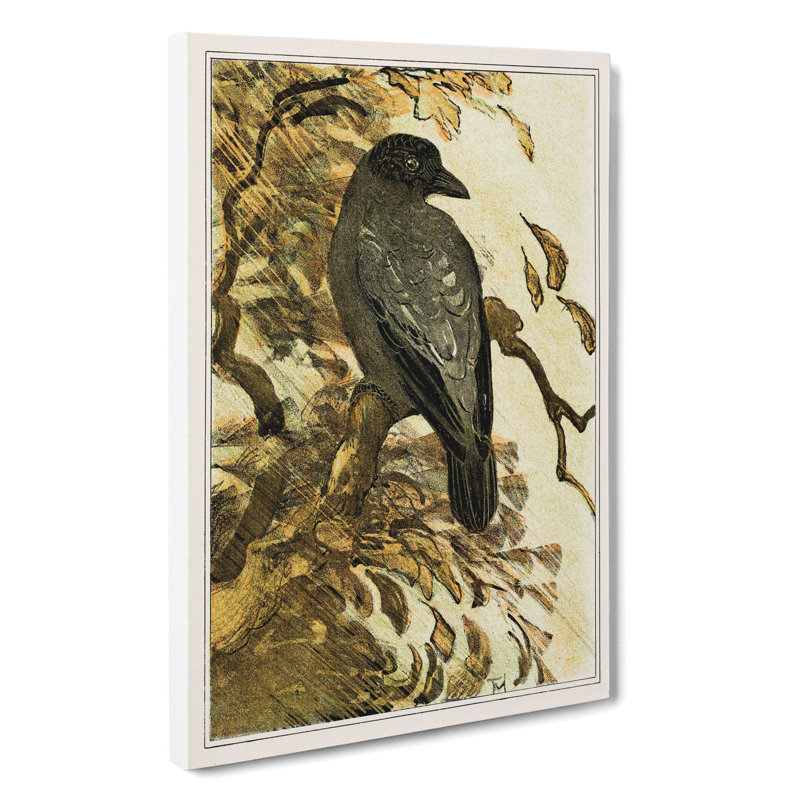 Hooded Crow by Theo Van Hoytema - Wrapped Canvas, 50cm H x 35cm W x 3cm D