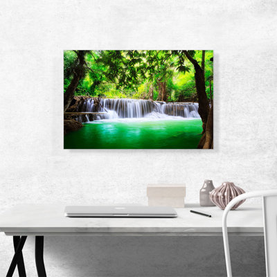 " Erawan Falls Thailand " Graphic Art Print