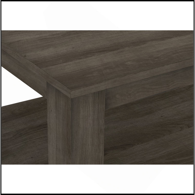 Ensemble de table, ensemble de 3 pièces, café, bout, côté, décor, salon, stratifié brun, transitionnel