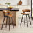 Binni PU 26.97" PU Upholstered Counter Bar Stool with Wood Frame-1871177196-1827861440
