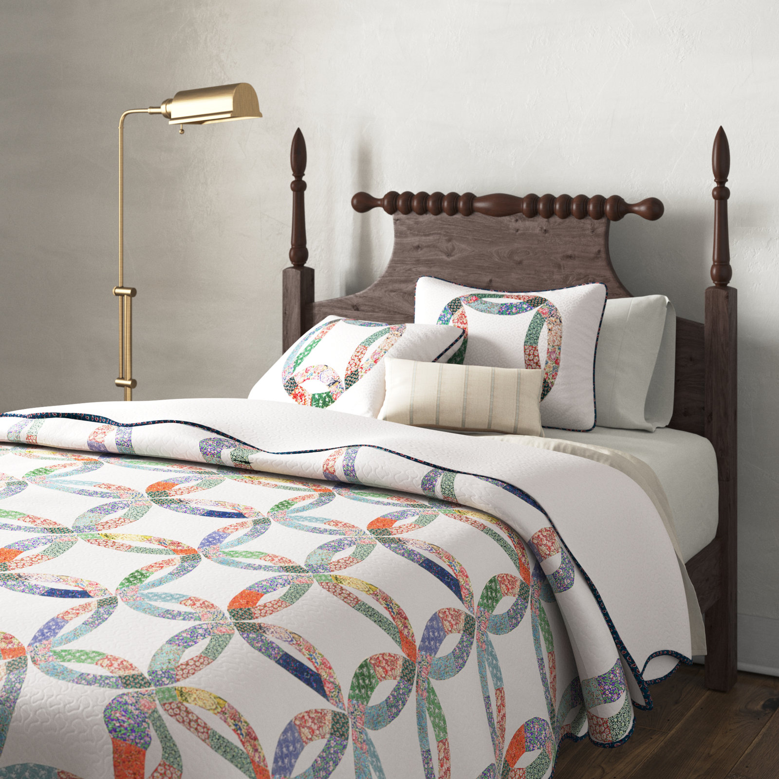 Cotton Quilt Set, Twin Quilt + 1 Sham