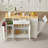 53.2'' Kitchen Storage Island with Drawers and Trash Can Cabinet, Modern Farmhouse Design for Efficient Space Utilization.-1296193040