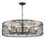 Mataram 8 - Light Dimmable Drum Chandelier