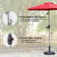 Parasol de terrasse 7,5 pouces imperméable et protégé contre les rayons UV avec bouton-poussoir inclinable et manivelle-813163851