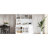White Buffet Cabinet With And Adjustable Shelves - 63'' W, 6 Drawers, 5 Cabinets, Towel Rack, Power Outlet-698240948