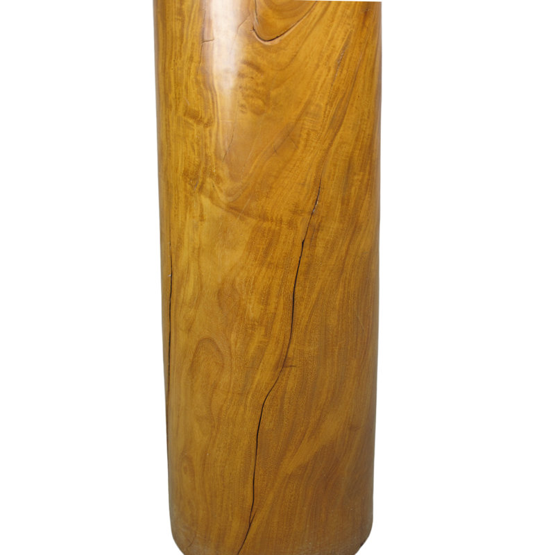 Pied de piédestal en bois asiatique