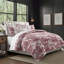 Ensemble d'édredon en coton 8 pièces Au Village Toile Merlot-101883512