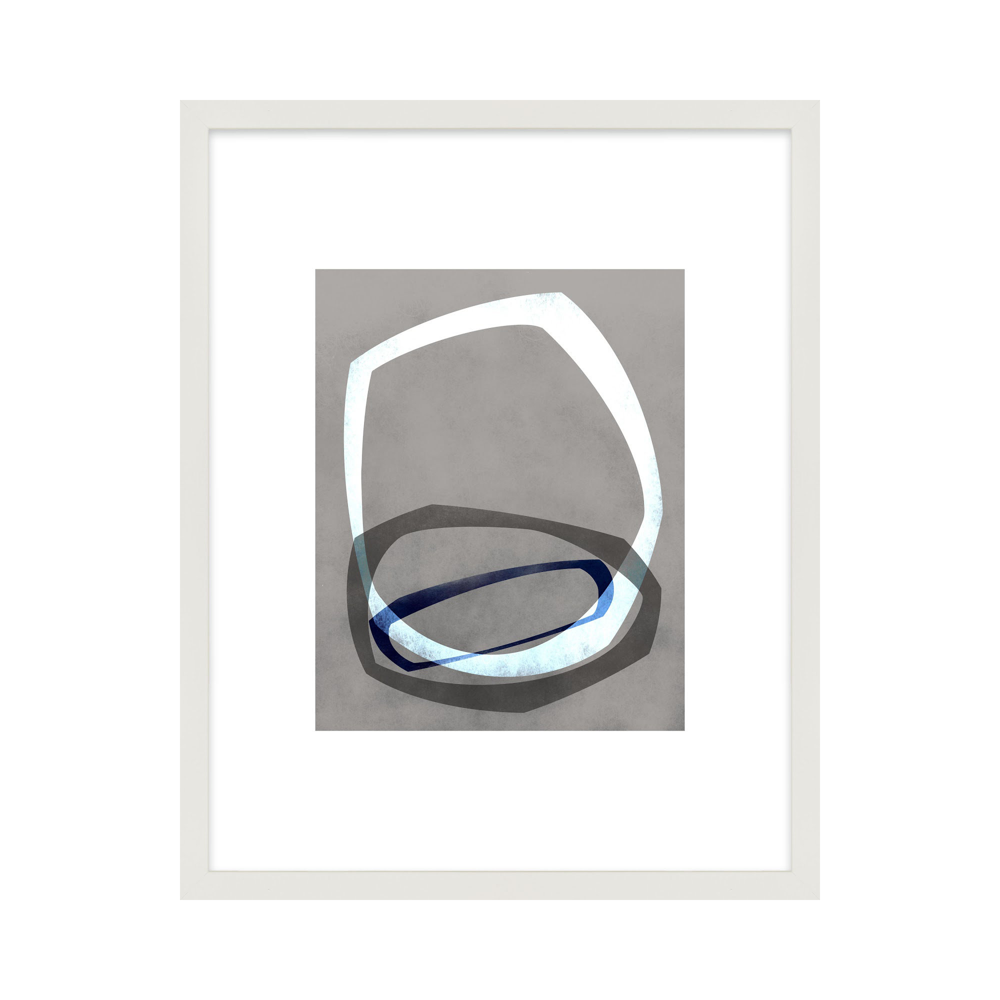 Link Seres 4 by Jacques Pilon, 30" H x 24" W, White