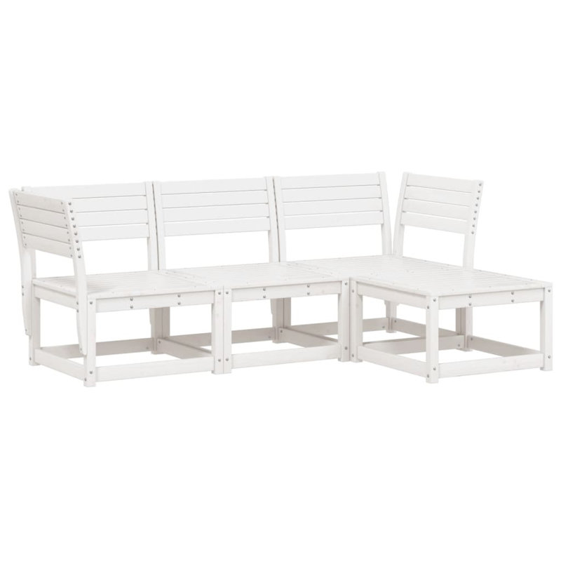 Callihan 533.4cm Wide L-Shaped Patio Sectional Set, White