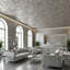 Pavillon élisabéthain de 2 pi x 2 pi Tuile de plafond à poser ou à coller-93303202