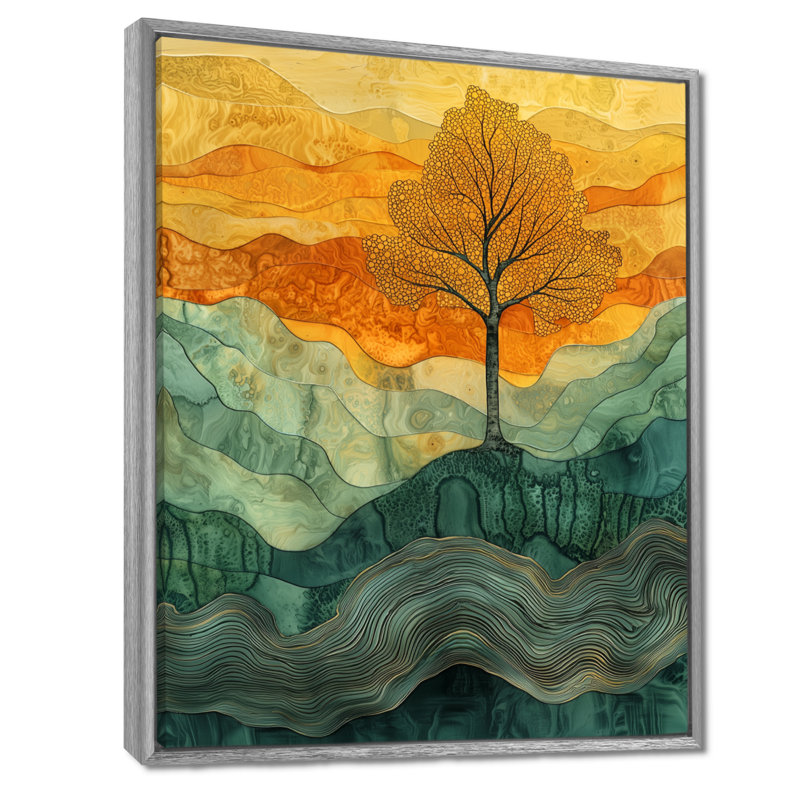 Eastwood - paysages, impressions sur toile, H 40 po x l 30 po, Impression encadrée flottante, Argent argent