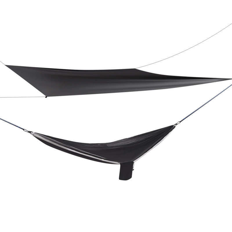 Hamac de camping Seta, Noir / gris