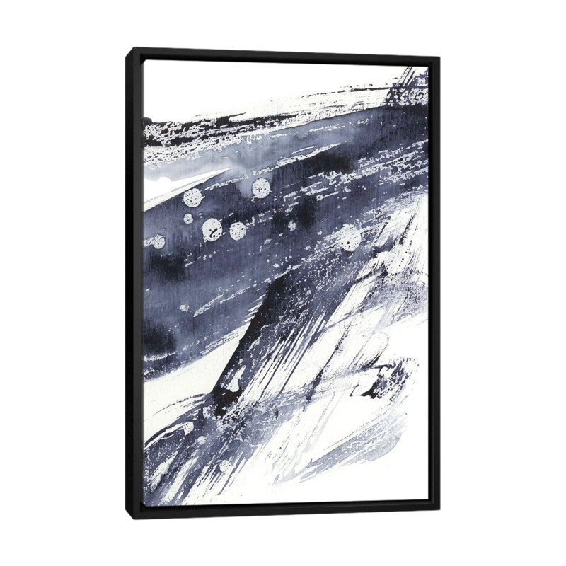 "Directivité I" par Ethan Harper, reproduction d’art, H 60 po x l 40po x P 1,5 po, Toile avec cadre noir, Pas de tapis
