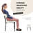 Sherpa Fabric Upholstered Dining Chairs Set With Backrest For Dining Room, Kitchen, Living Room, Includes 8 Chairs-1493605391