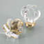 1 3/8" Whirl Round Clear Glass Knob