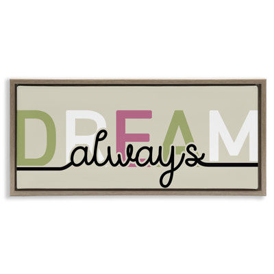 Cadre flottant Mute Dream Always, design par Kim Allen