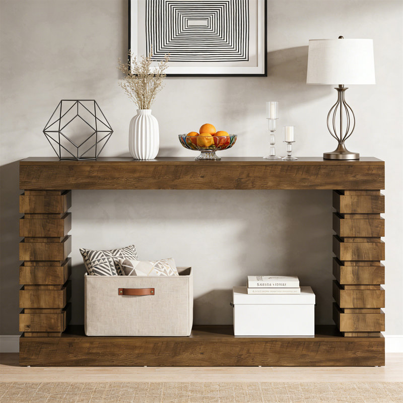 70,8 "Console, canapé rectangulaire en bois pour le salon