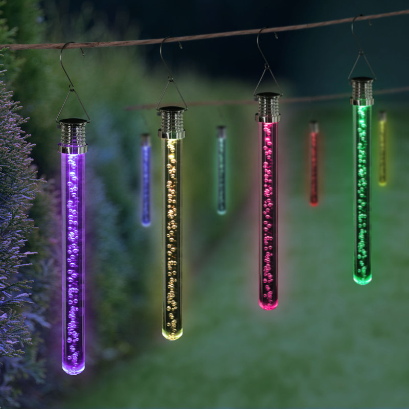 Ampoule à DEL solaire en acrylique Exhart, 10 po, Multicolore