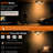 2 -light Outdoor Flush Mount Ceiling Lights with Motion Sensor & Seeded Glass