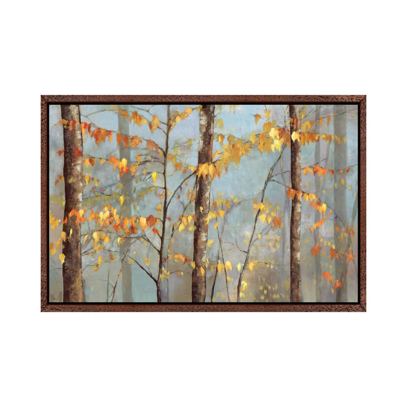 Delicate Branches by Allison Pearce - Painting on Canvas, Classic Brown Wood Framed Canvas, 66.04 cm H x 45.72 cm W