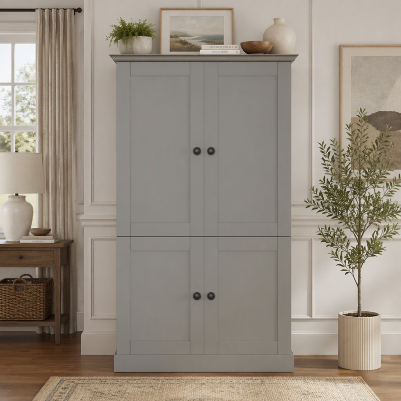 Armoire de cuisine autoportante, Gris