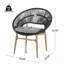Chaise d'extérieur en osier de style papasan-535372854