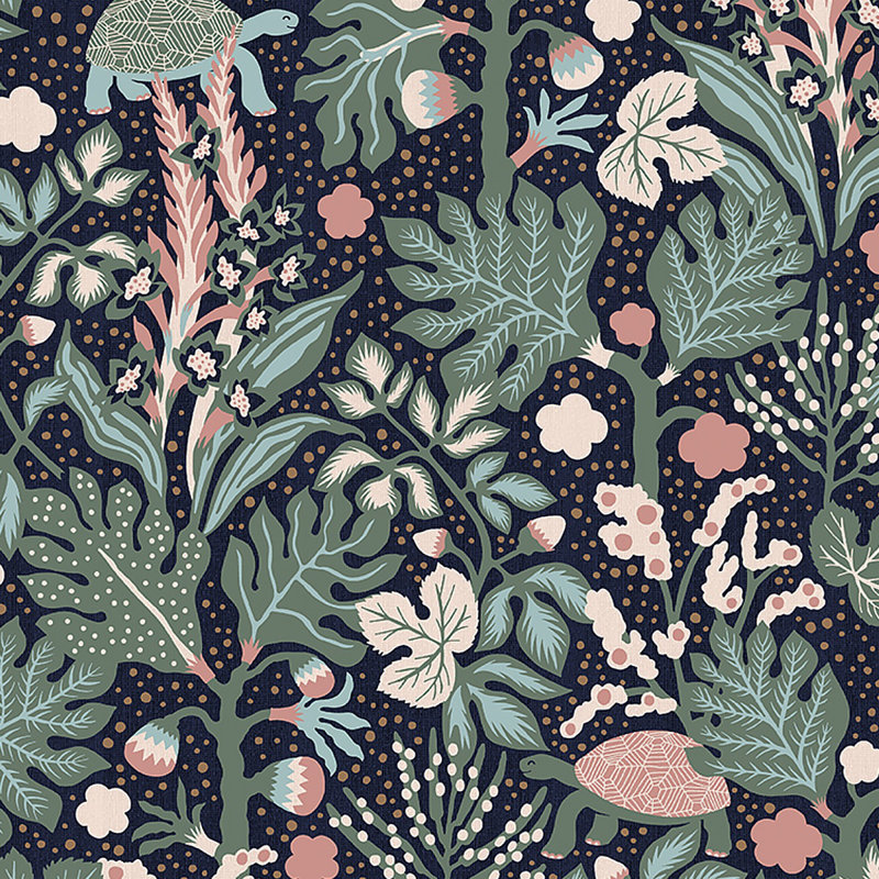 Boråstapeter Turgräs Wallpaper, Midnight