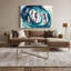Art mural sur toile bleu hippocampes nautiques-570271779
