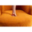 Modern Teddy Fabric Swivel Accent Chairs, Caramel Wool For Home