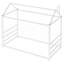 Lit plateforme House avec toit et cheminée-1484050304-1484050305