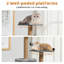 Tucker Murphy Pet™ 51.2" H Multi-level Cat Tree Tower With Scratching Posts, Cozy Perches, Basket, Hammock & Condo For Indoor Cats And Kittens