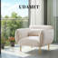 Fauteuil surdimensionné à accoudoirs rembourré Velveta