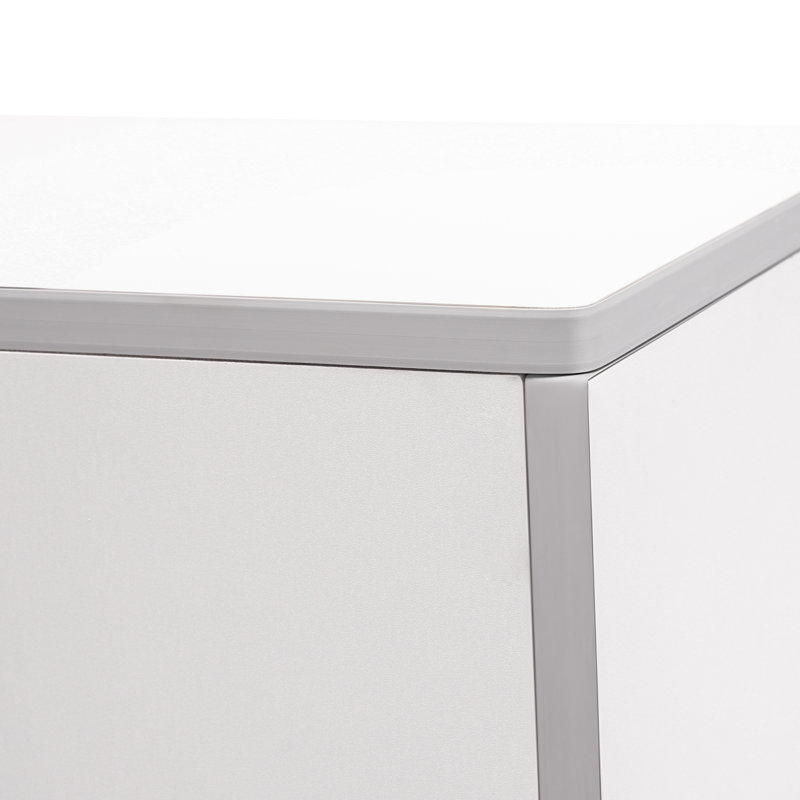 Ernfrid Portable W47.75'' Bar Cabinet For Home and Commercial Use, White