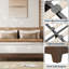 Structure de lit plateforme Nature, lit en bois avec lattes de bois solides, aucun sommier requis-1678193591-1678193589