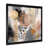 Impression noire sur toile encadrée sélectionné