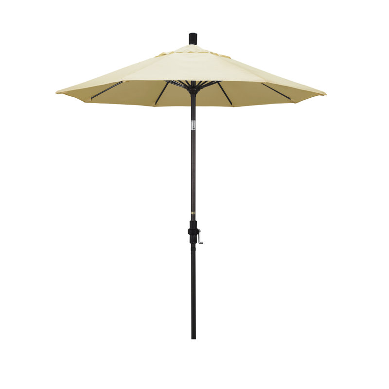 Parasol de marché 7,5 pi Brent, Toile Toile Toile Sunbrella®, Noir, noir, noir, noir