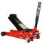 Cric de plancher à profil bas de 2,5 tonnes, cric de course en acier avec double pompe de levage Pistonsquick, plage de levage des crics de plancher hydraulique de 3,5 po à 19,5 po